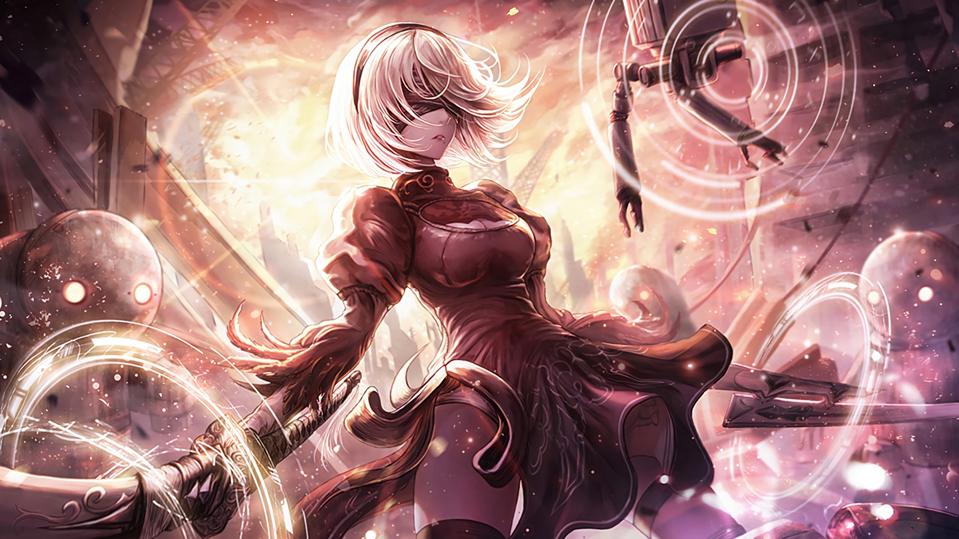 Detail 2b Nier Automata Wallpaper Hd Nomer 52