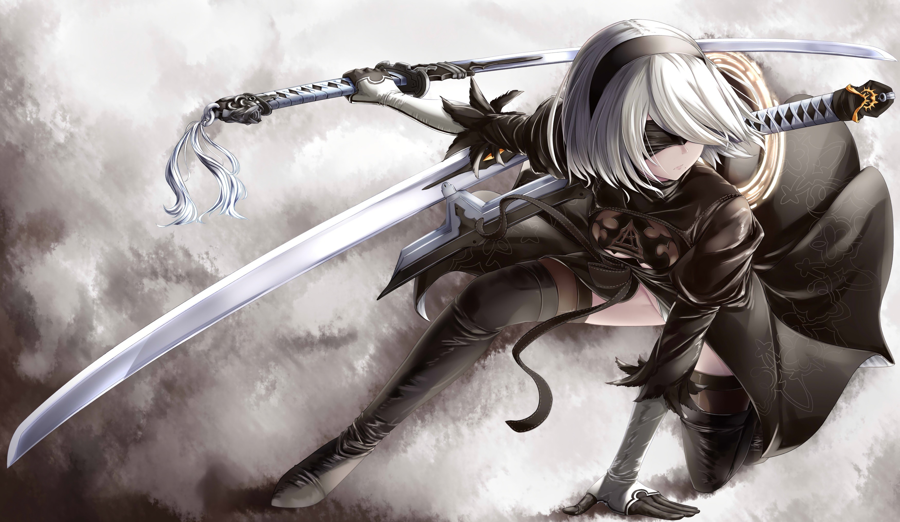 Detail 2b Nier Wallpaper 4k Nomer 20