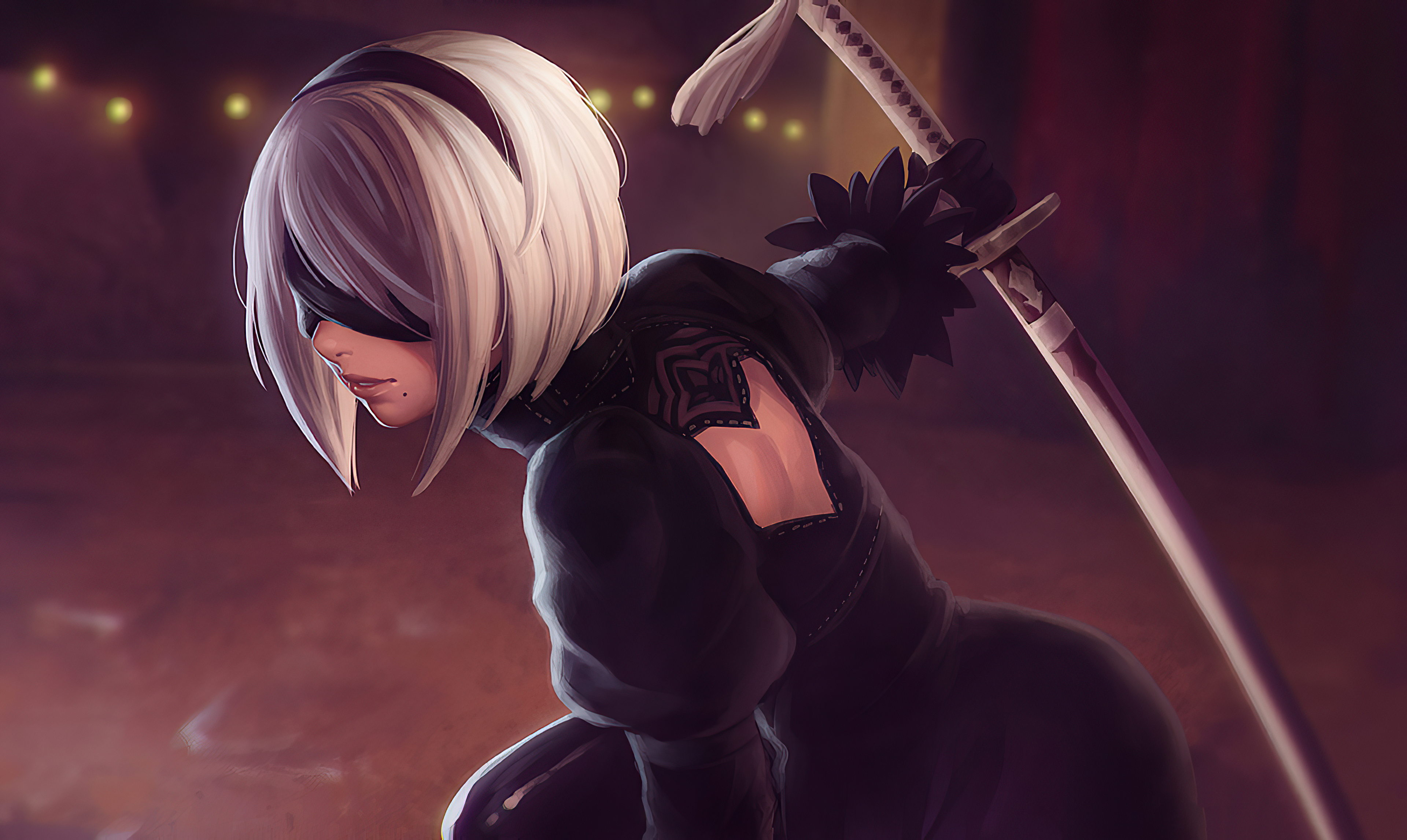 Detail 2b Nier Wallpaper 4k Nomer 27