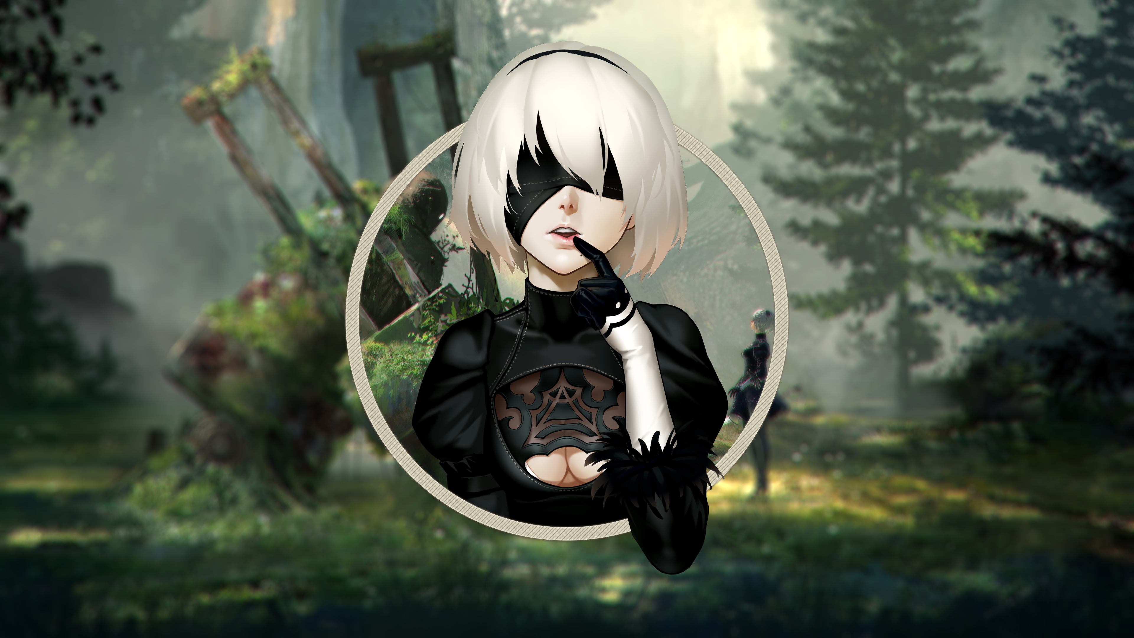 Detail 2b Nier Wallpaper 4k Nomer 35