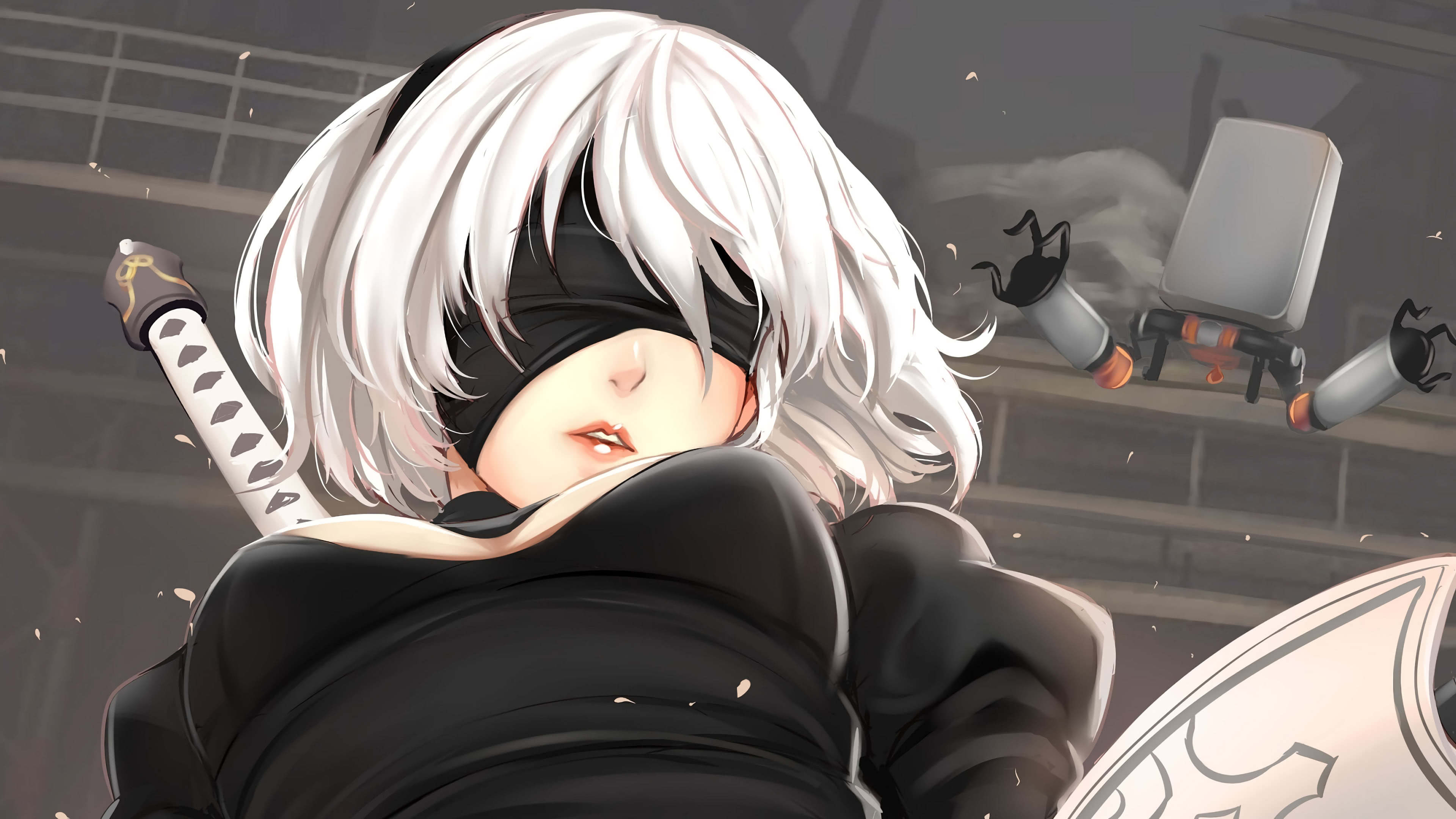 Detail 2b Nier Wallpaper 4k Nomer 46