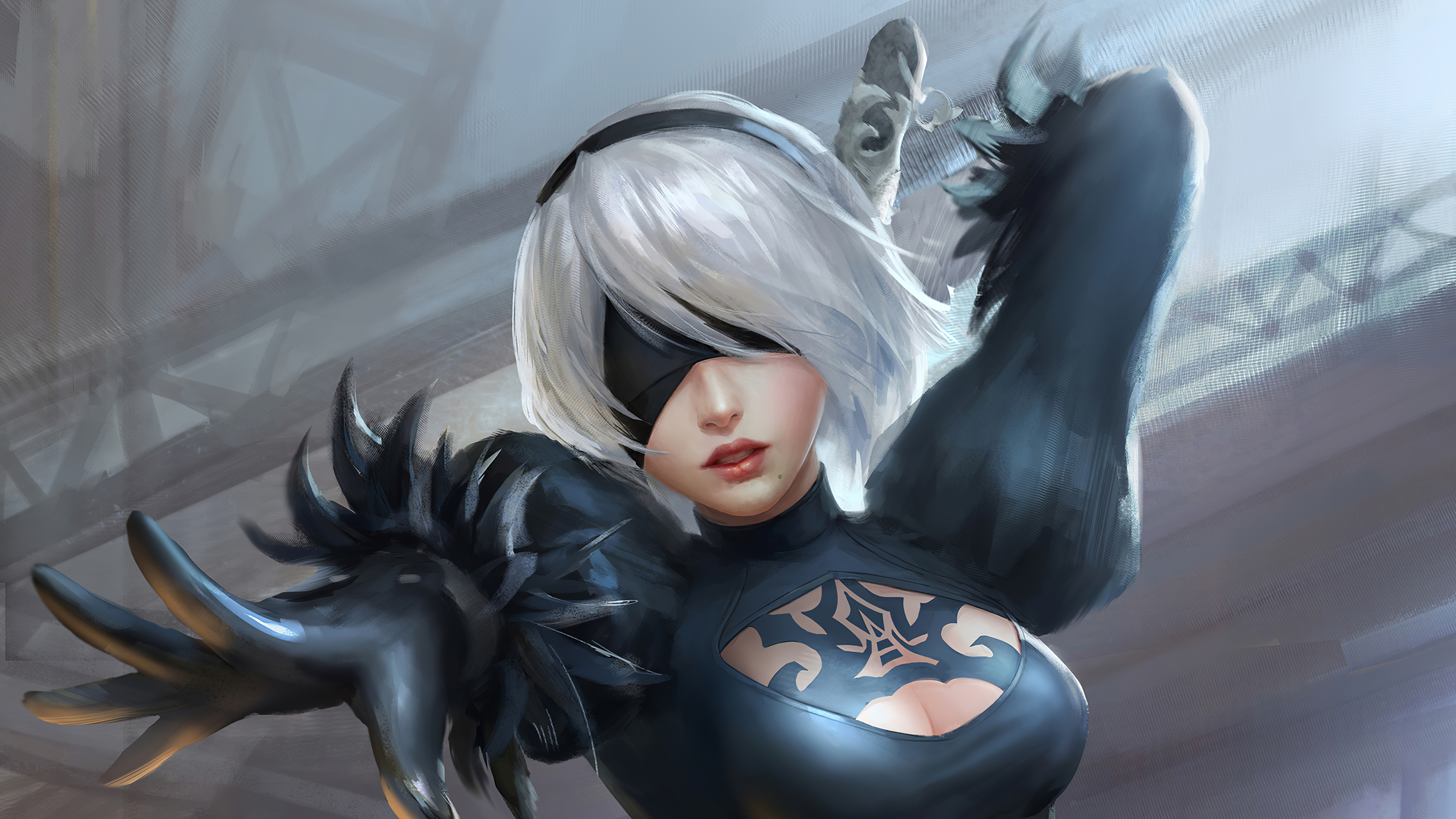 Detail 2b Nier Wallpaper 4k Nomer 49