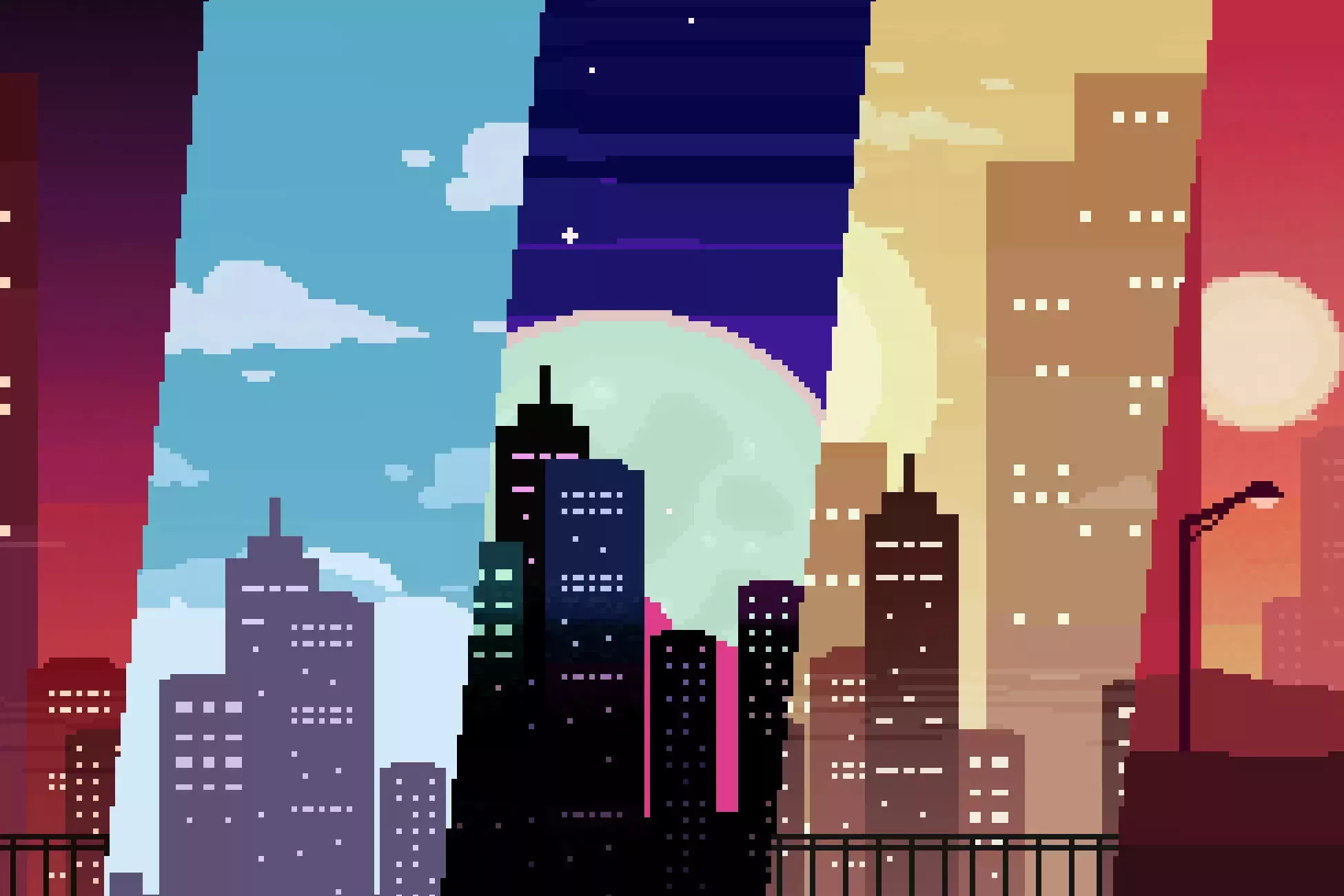 Detail 2d City Background Nomer 21