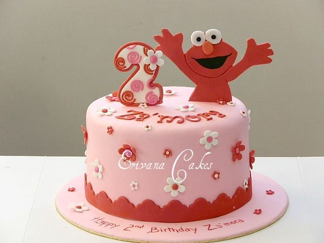 Detail 2nd Birthday Elmo Cake Nomer 18