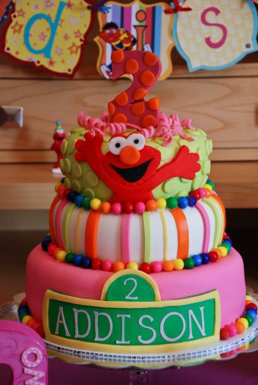 Detail 2nd Birthday Elmo Cake Nomer 21