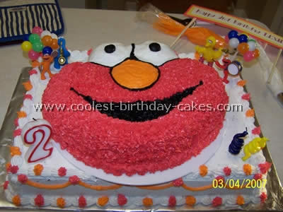Detail 2nd Birthday Elmo Cake Nomer 51
