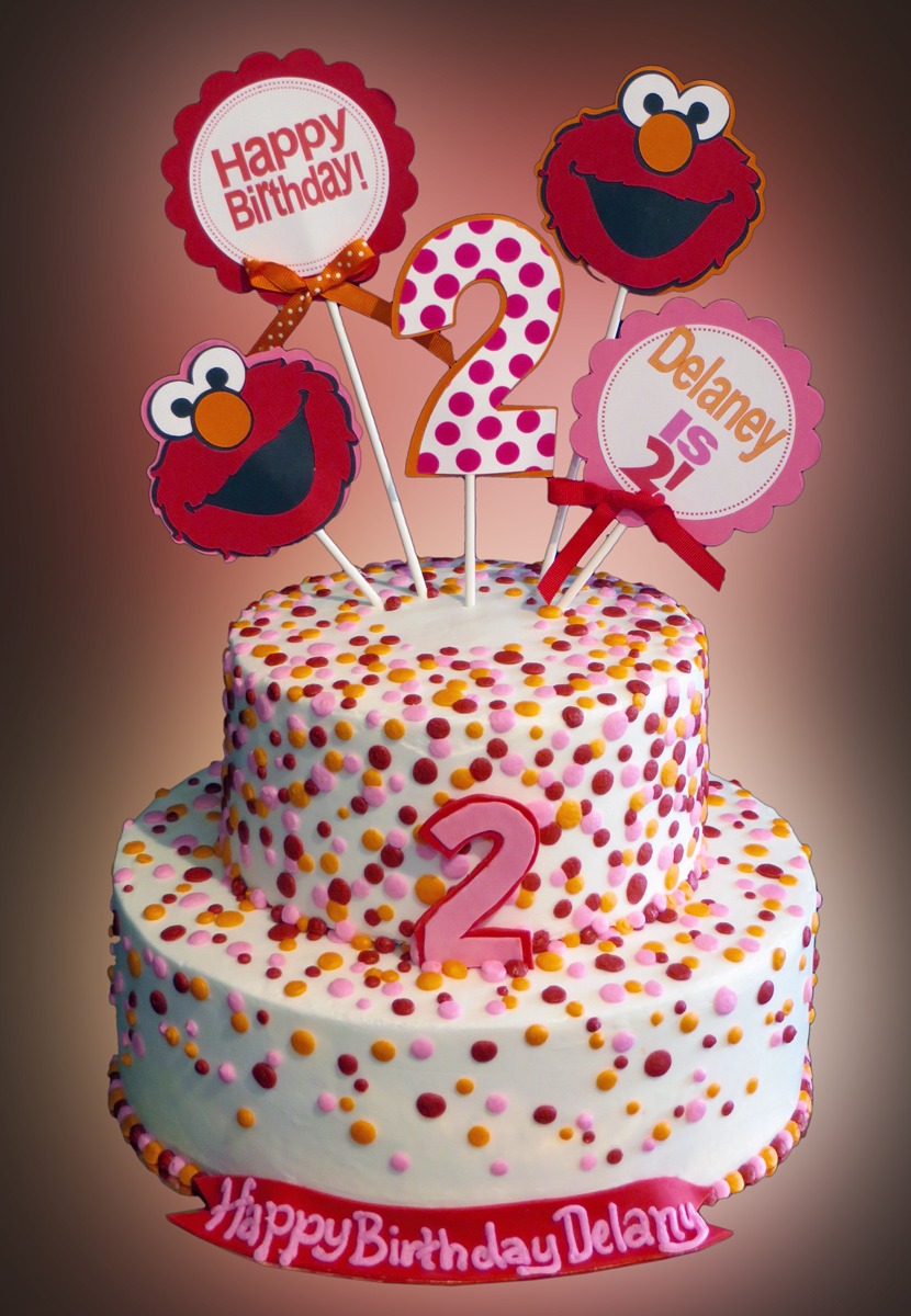 Detail 2nd Birthday Elmo Cake Nomer 9