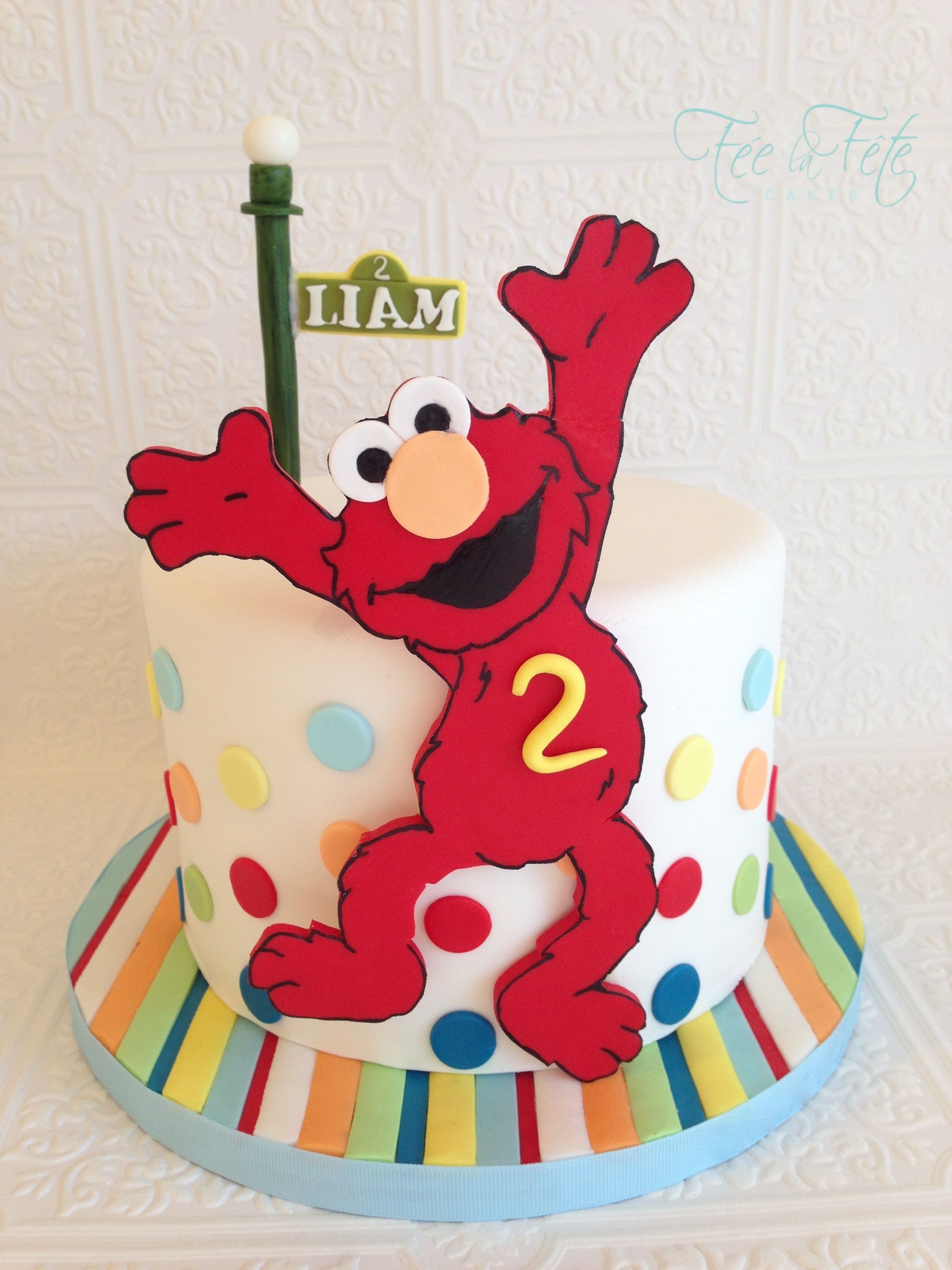 Detail 2nd Birthday Elmo Cake Nomer 10