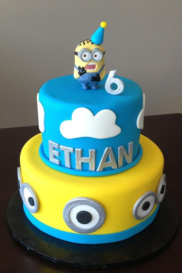 Detail 2nd Birthday Minions Cake Nomer 13