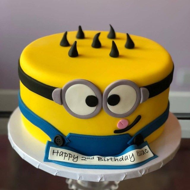 Detail 2nd Birthday Minions Cake Nomer 5