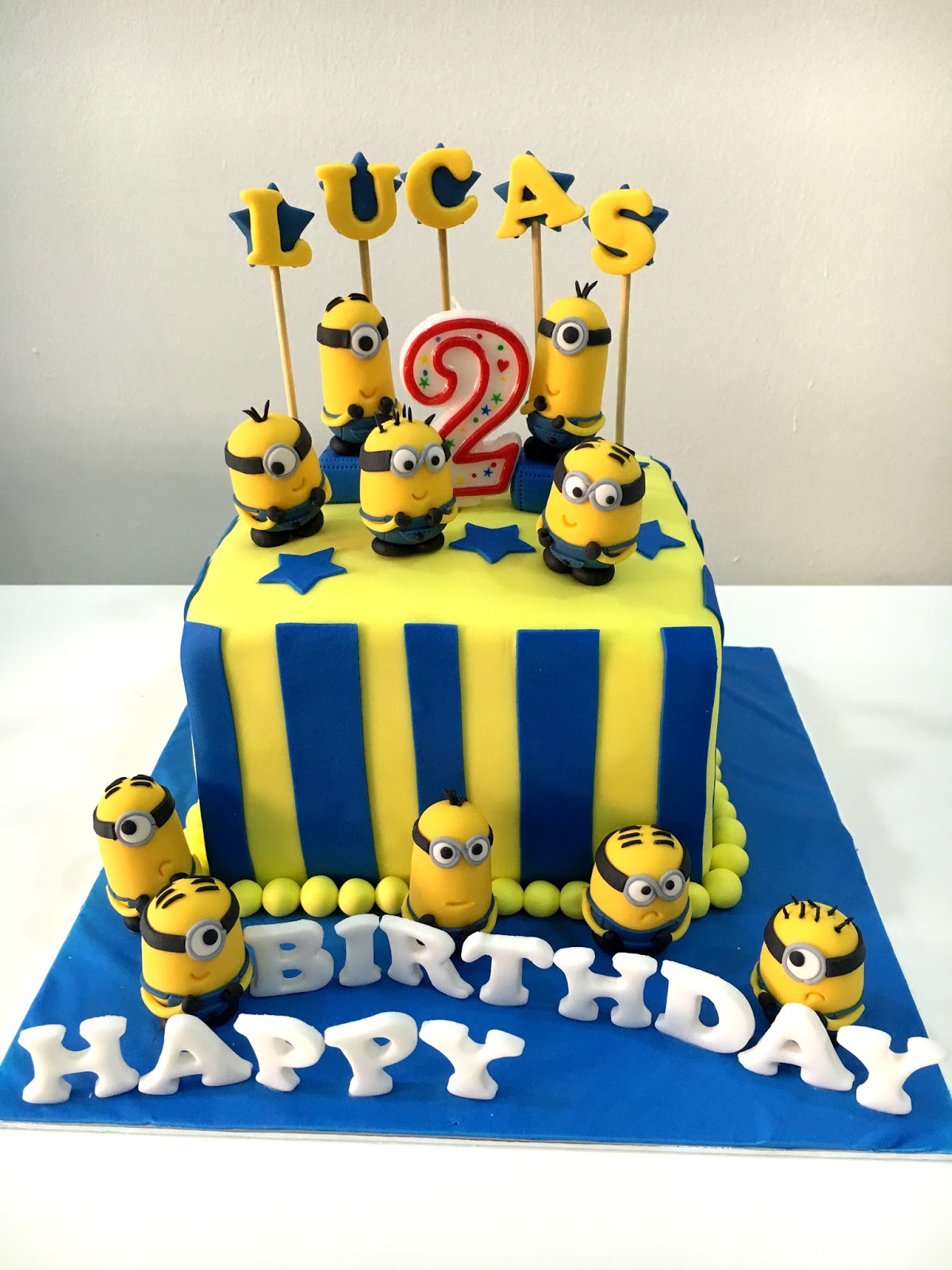 Detail 2nd Birthday Minions Cake Nomer 10