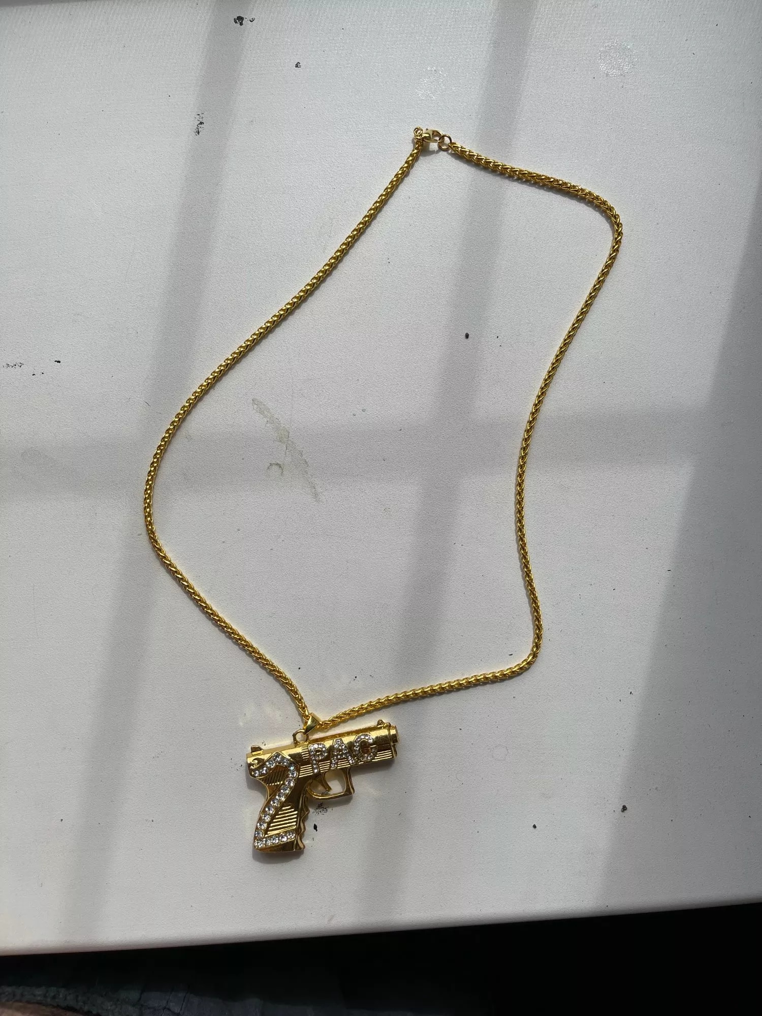 Detail 2pac Gun Chain Nomer 49