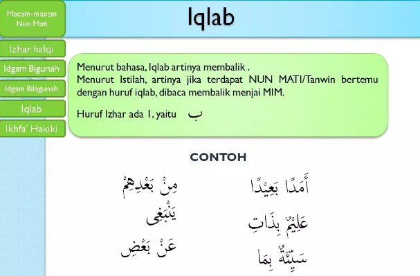 Detail 3 Contoh Bacaan Iqlab Nomer 4