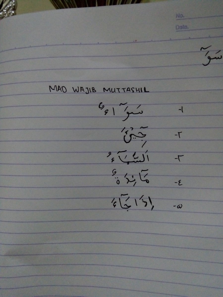 Detail 3 Contoh Mad Wajib Muttasil Nomer 49