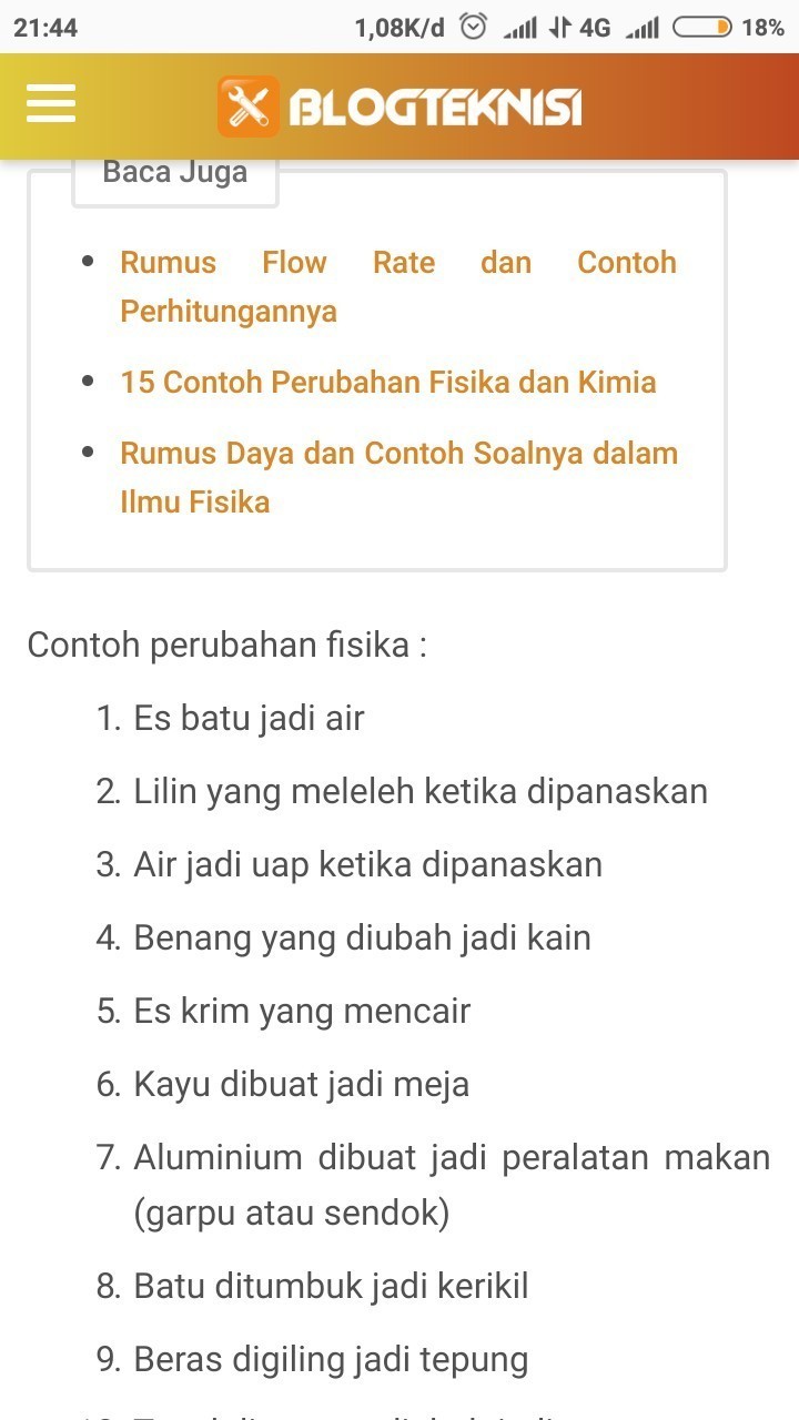 Detail 3 Contoh Perubahan Fisika Dan Kimia Nomer 10