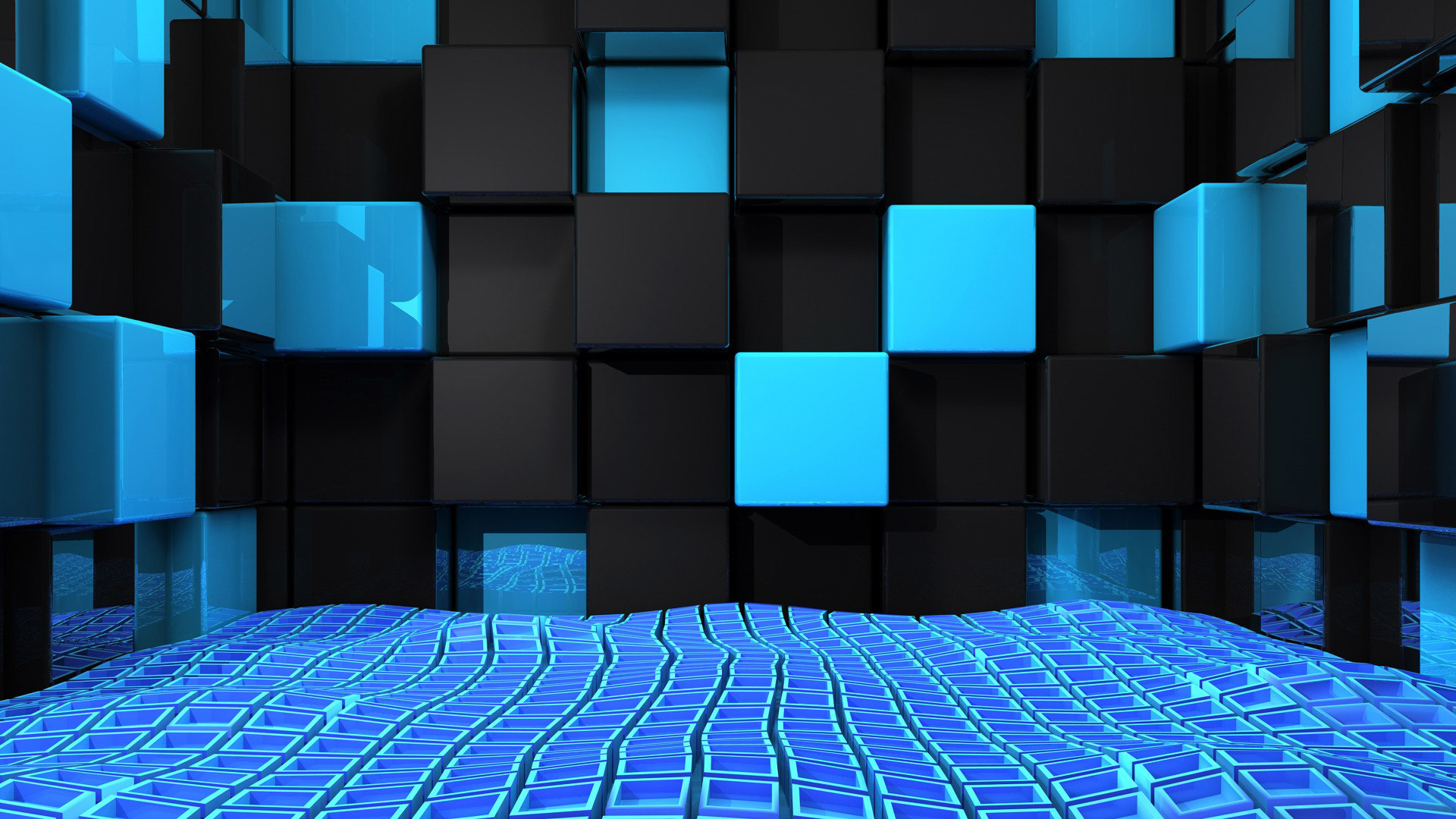 Detail 3d Background Hd Blue Nomer 24