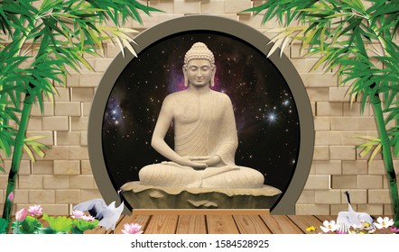 Detail 3d Buddha Wallpaper Nomer 13