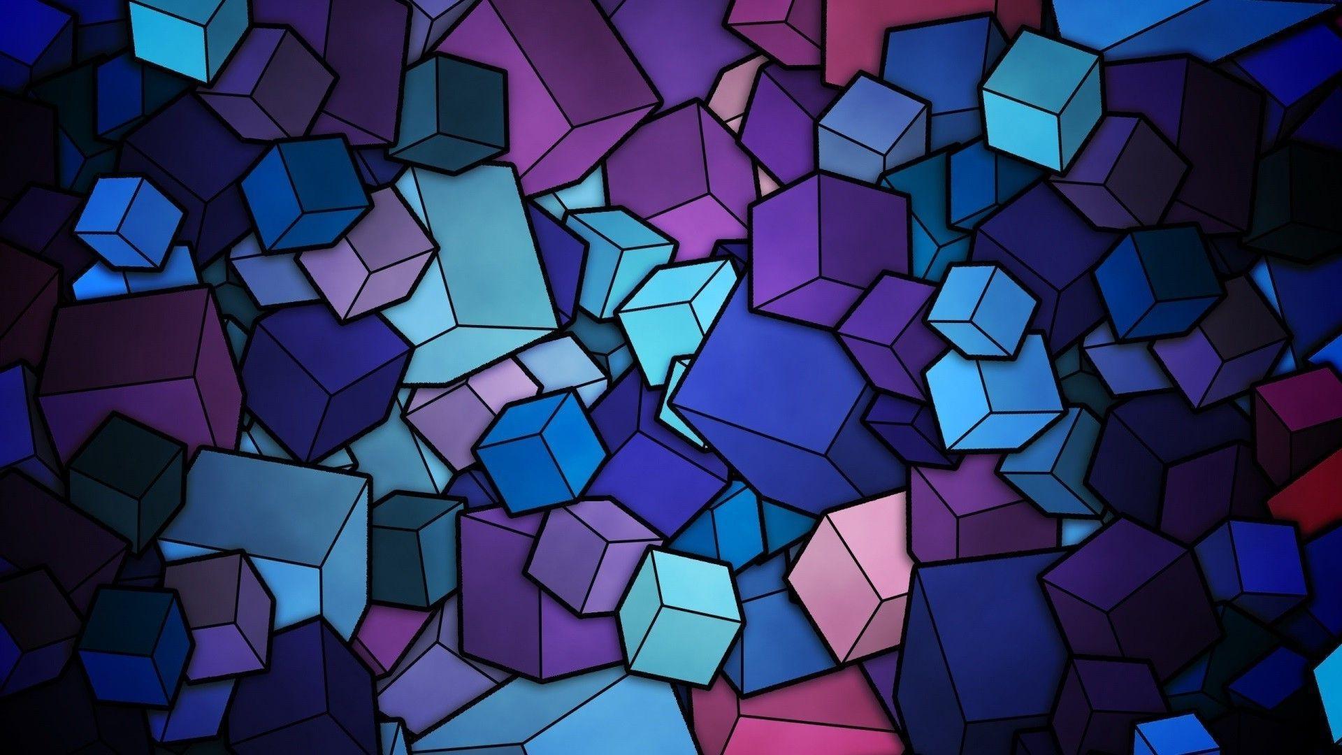 Detail 3d Cube Wallpaper Nomer 29