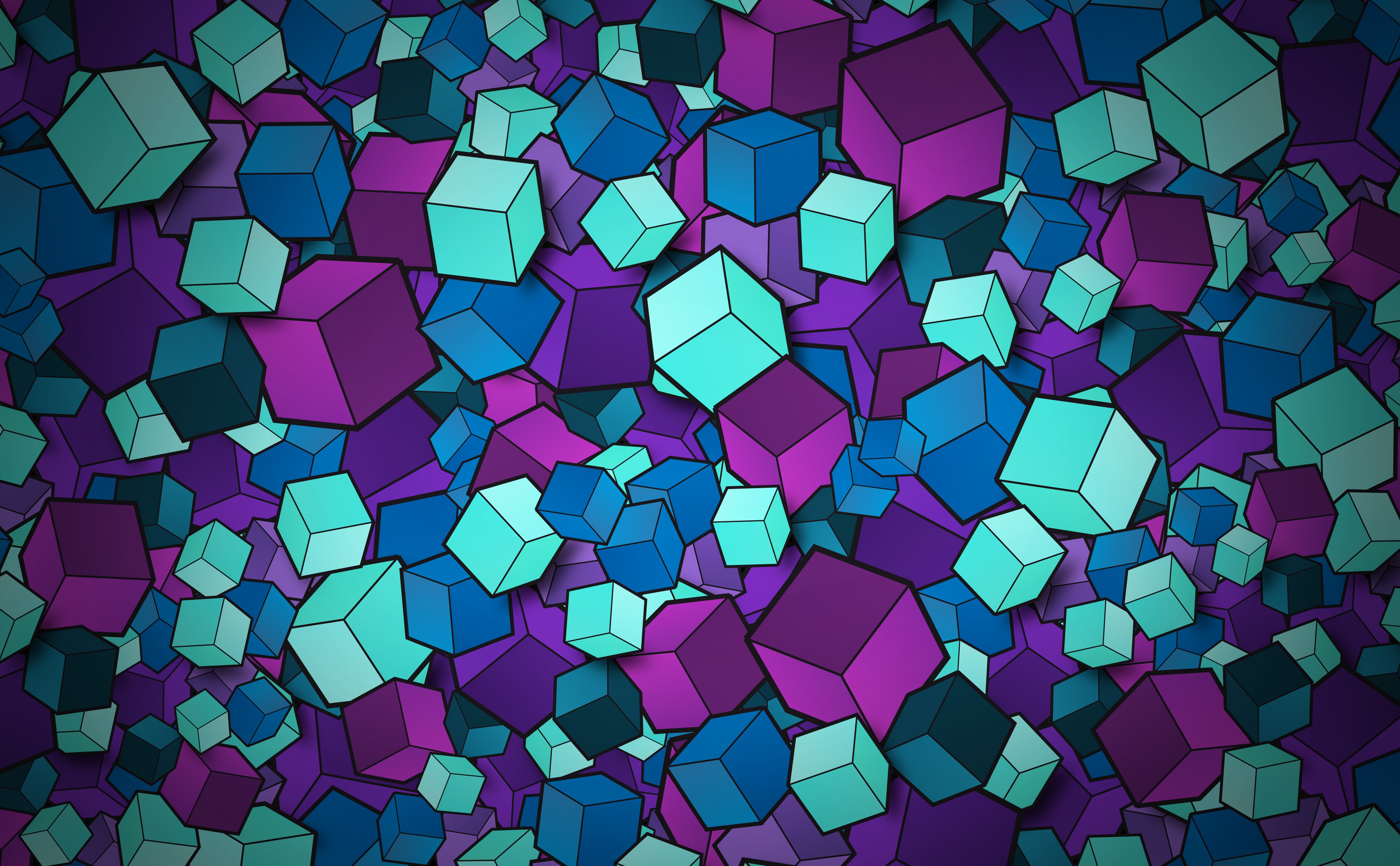 Detail 3d Cube Wallpaper Images Nomer 22