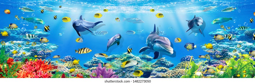 Detail 3d Fish Wallpaper Hd Nomer 17