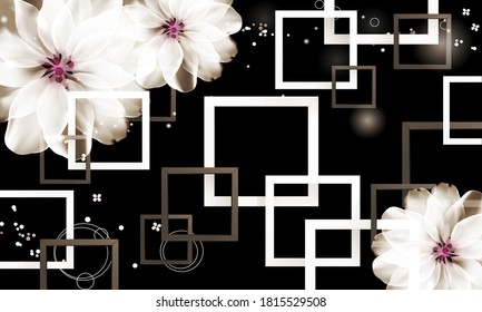 Detail 3d Flower Wallpaper Nomer 40