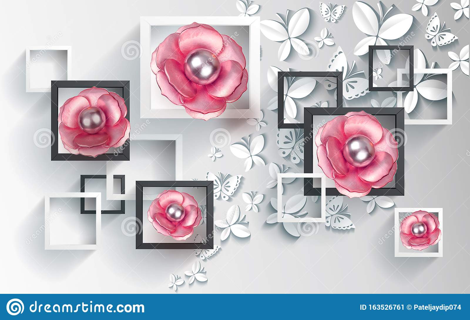 Detail 3d Flower Wallpaper Nomer 48