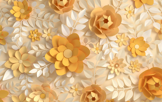 Detail 3d Flower Wallpaper Nomer 7