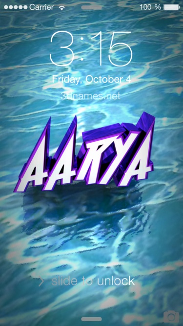 Detail 3d Name Wallpaper Aarya Nomer 18