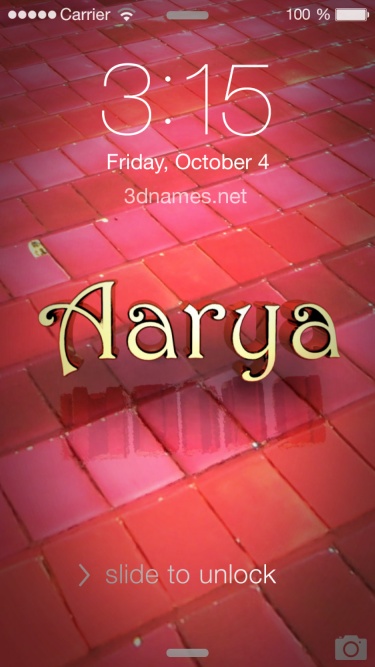 Detail 3d Name Wallpaper Aarya Nomer 27