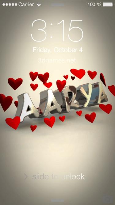 Detail 3d Name Wallpaper Aarya Nomer 28