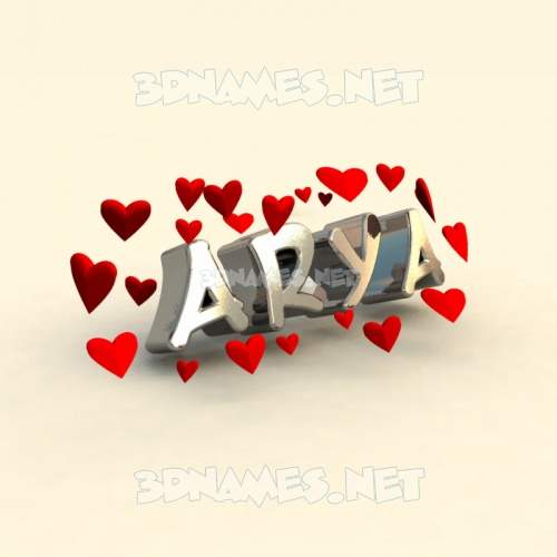 Detail 3d Name Wallpaper Aarya Nomer 5