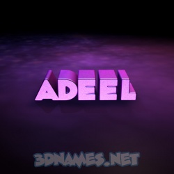 Detail 3d Name Wallpaper Adeel Nomer 7