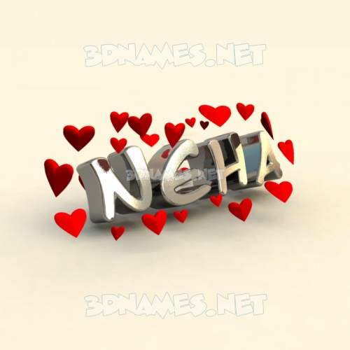 Detail 3d Name Wallpaper Neha Nomer 14