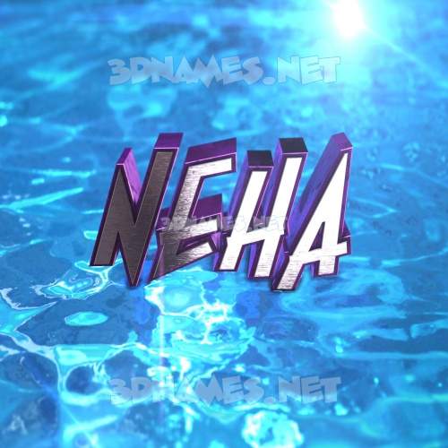 Detail 3d Name Wallpaper Neha Nomer 15