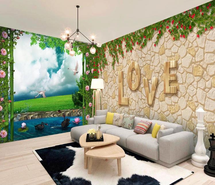 Detail 3d Nature Wallpaper For Bedroom Walls Nomer 55