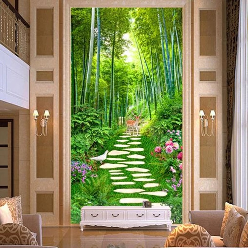 Detail 3d Nature Wallpaper For Living Room Nomer 17