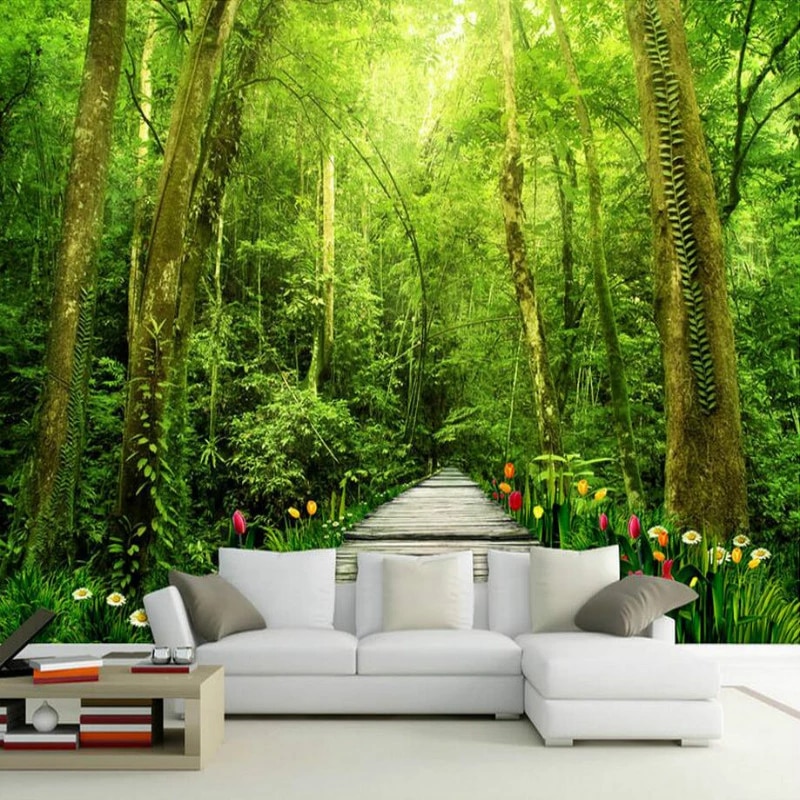 Detail 3d Nature Wallpaper For Living Room Nomer 23