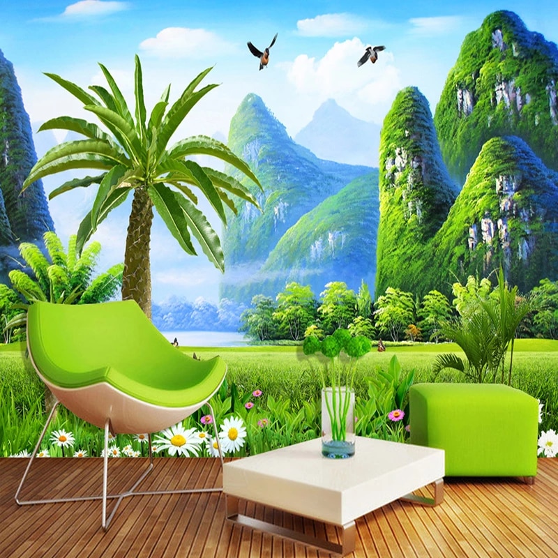 Detail 3d Nature Wallpaper For Living Room Nomer 33