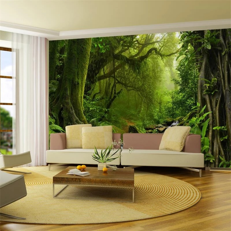 Detail 3d Nature Wallpaper For Living Room Nomer 34