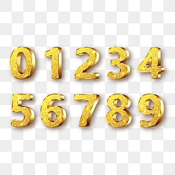 Detail 3d Numbers Png Nomer 36