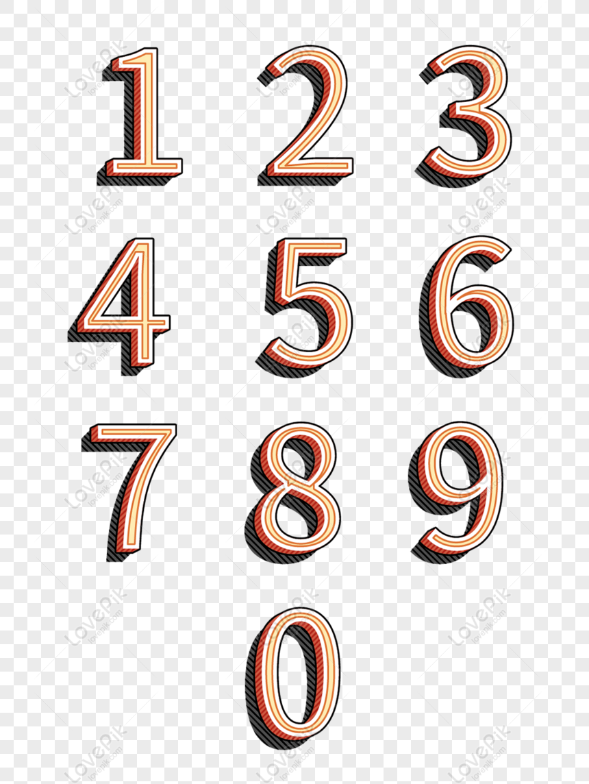 Detail 3d Numbers Png Nomer 43