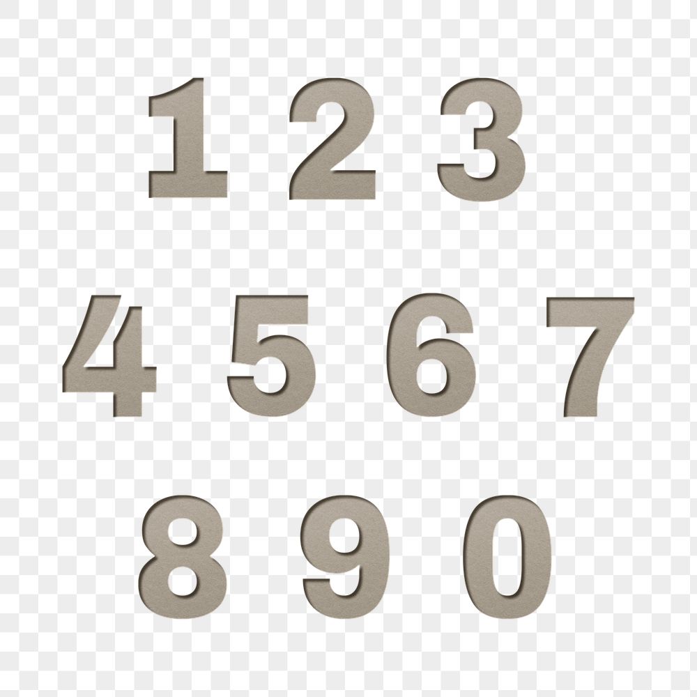 Detail 3d Numbers Png Nomer 49