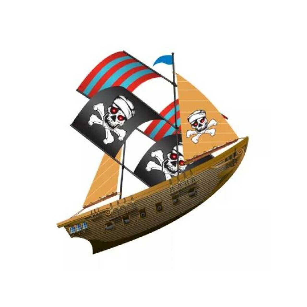Detail 3d Pirate Ship Kite Nomer 21