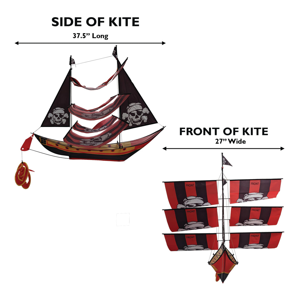 Detail 3d Pirate Ship Kite Nomer 9
