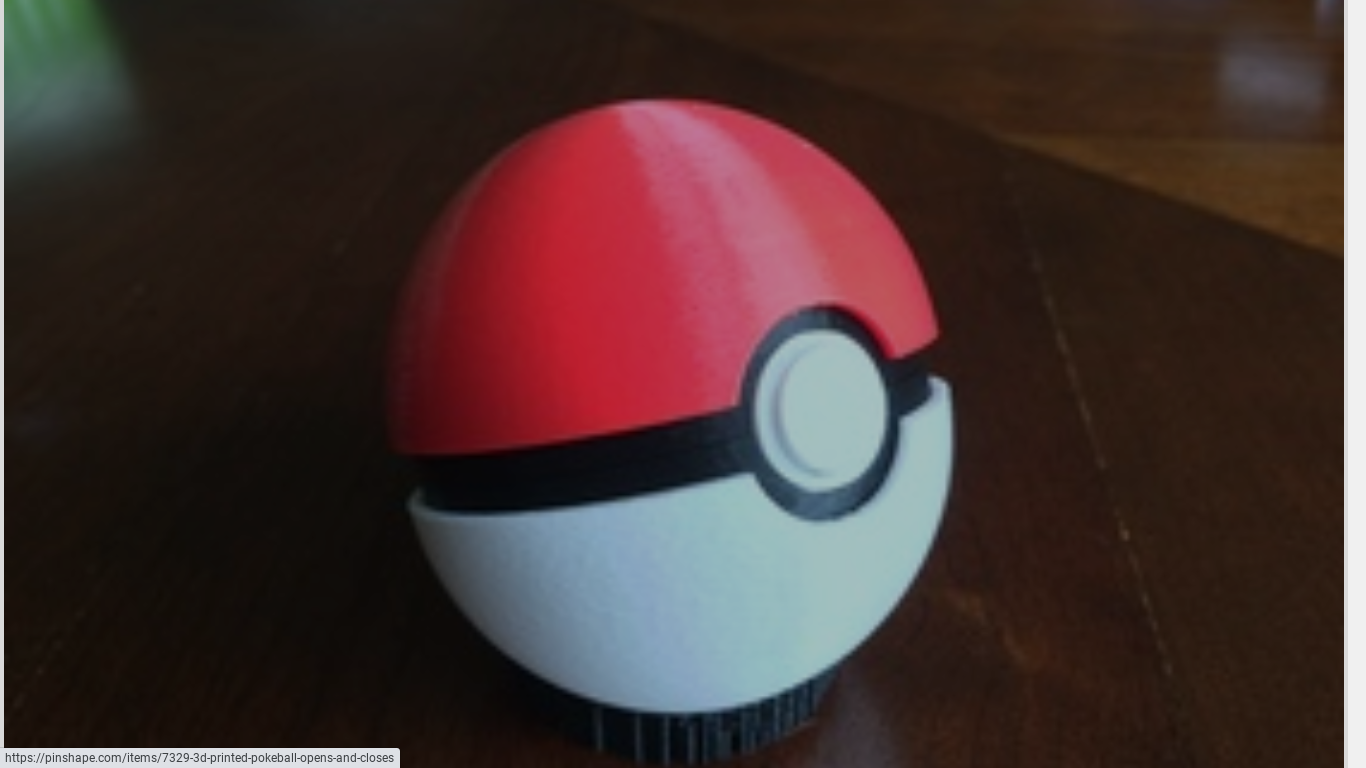 Detail 3d Print Pokeball Nomer 4