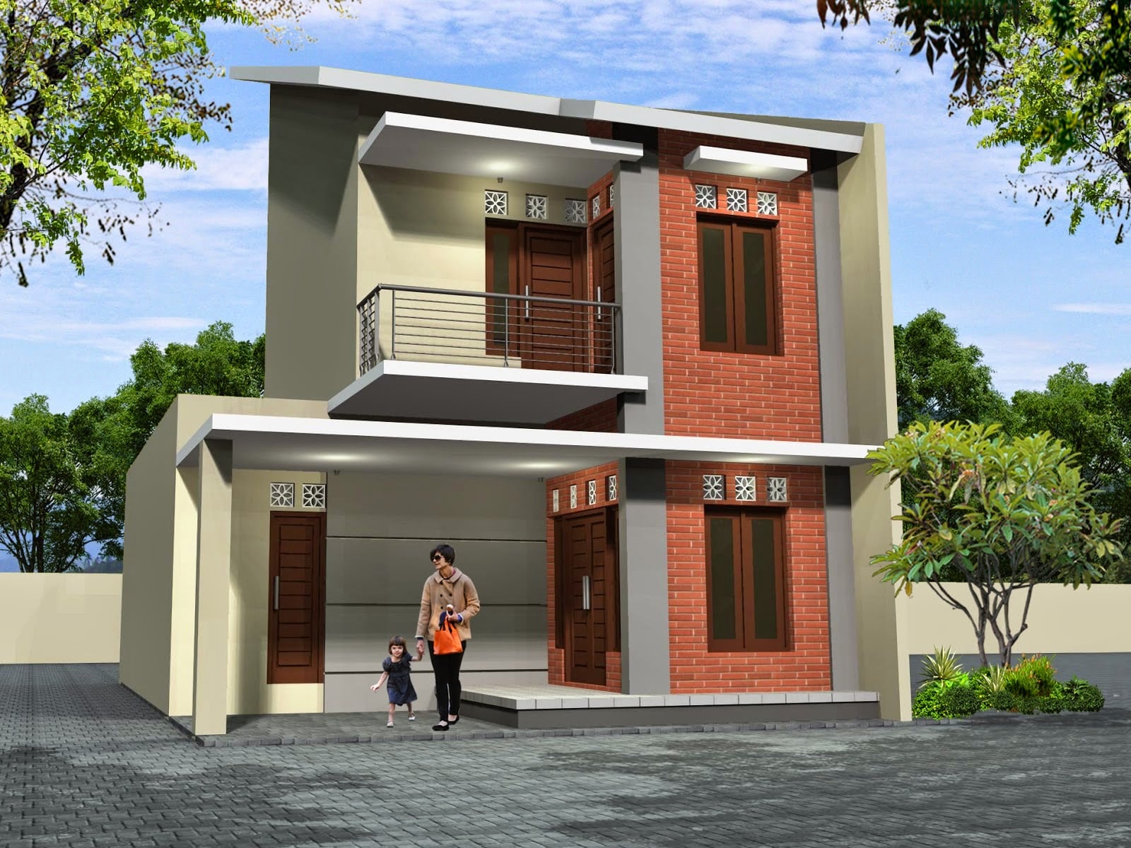 Detail 3d Rumah Minimalis Nomer 22