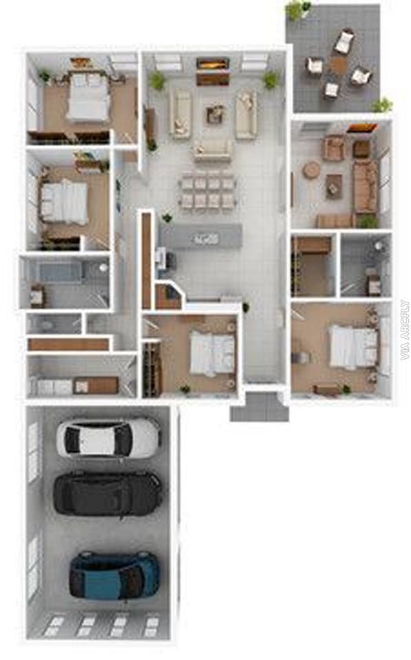 Detail 3d Rumah Minimalis Nomer 51