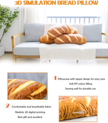 Detail 3d Simulation Bread Pillow Nomer 22