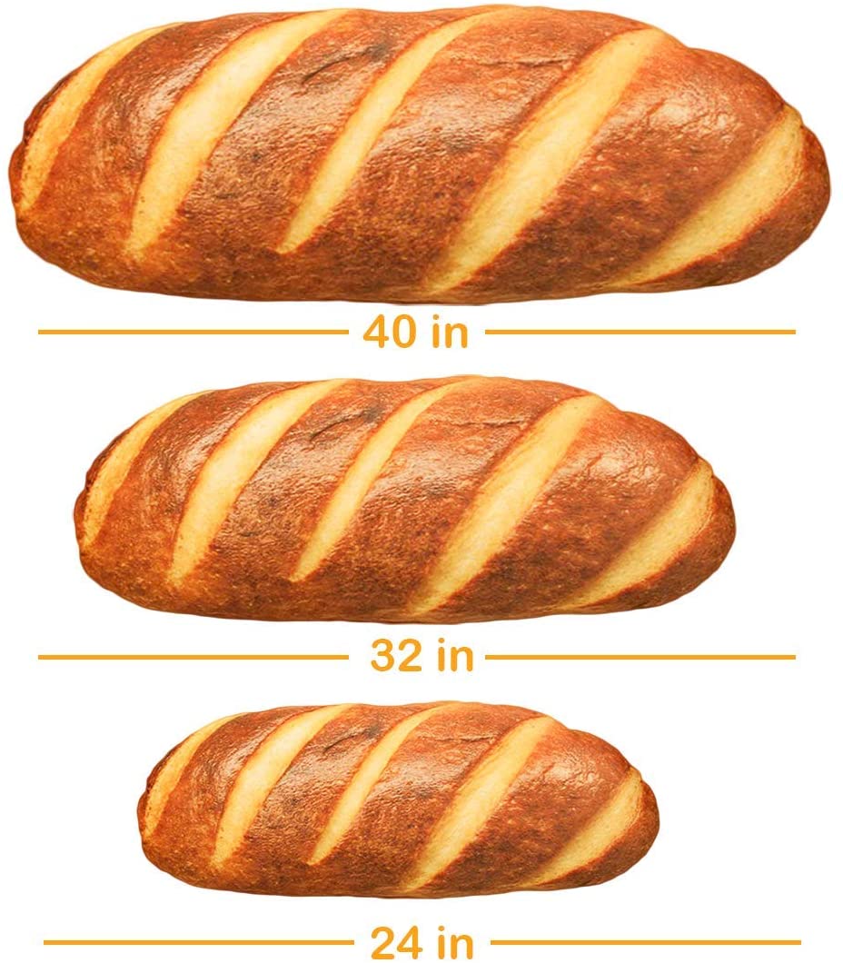 Detail 3d Simulation Bread Pillow Nomer 23