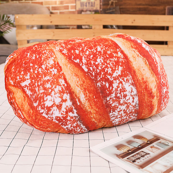 Detail 3d Simulation Bread Pillow Nomer 32